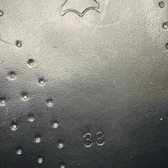 Dansko Professional Black Tooled Leather Clog Cushioned PU Foam Footbed 38 - Picture 8 of 14